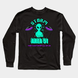 Storm Area 51 Memes - See Them Aliens Area 51 Raid Long Sleeve T-Shirt